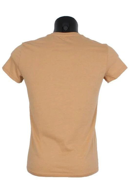 T- shirt homme col V couleur Camel taille L neuf sevedylan – photo 3